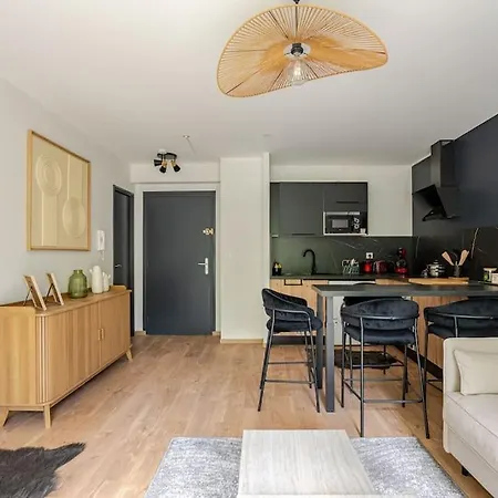 Apartmán Appart Au Coeur De Marcq-en-baroeul, 5 Min De Lille *